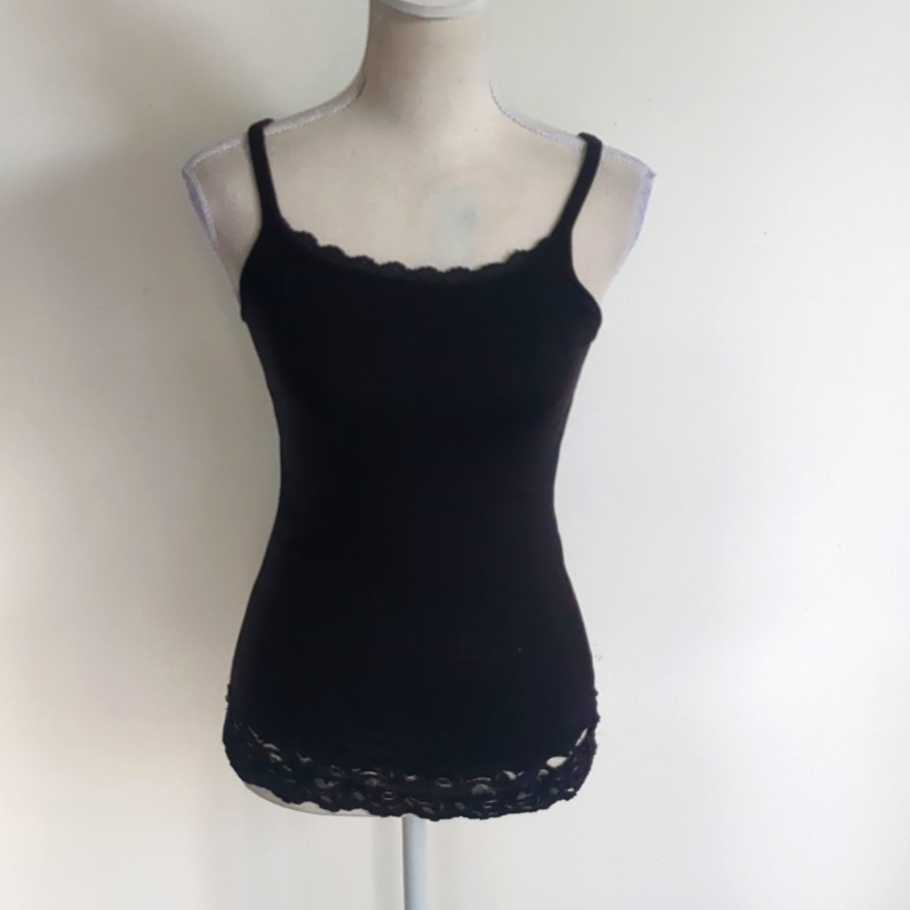 Black tank top